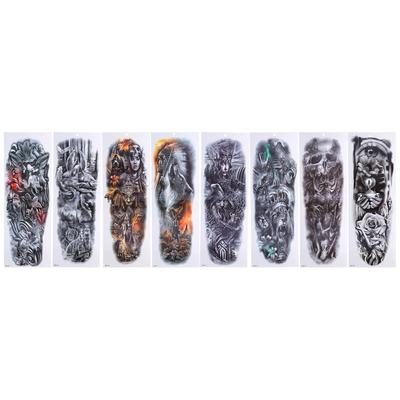 8 Sheets Full Arm Tattoo Sticker Waterproof Party Exquisite Temporary Tattoo Sticker for Men Women