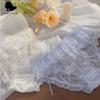 Woman's Underpants Sexy Dot Flounce Underwear See-through Lace Pants Bow Decoration Printed Panties Breathable Net Cloth Briefs