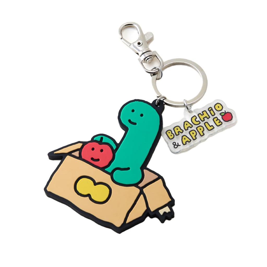 Acrylic charm rubber keychain JOGUMAN