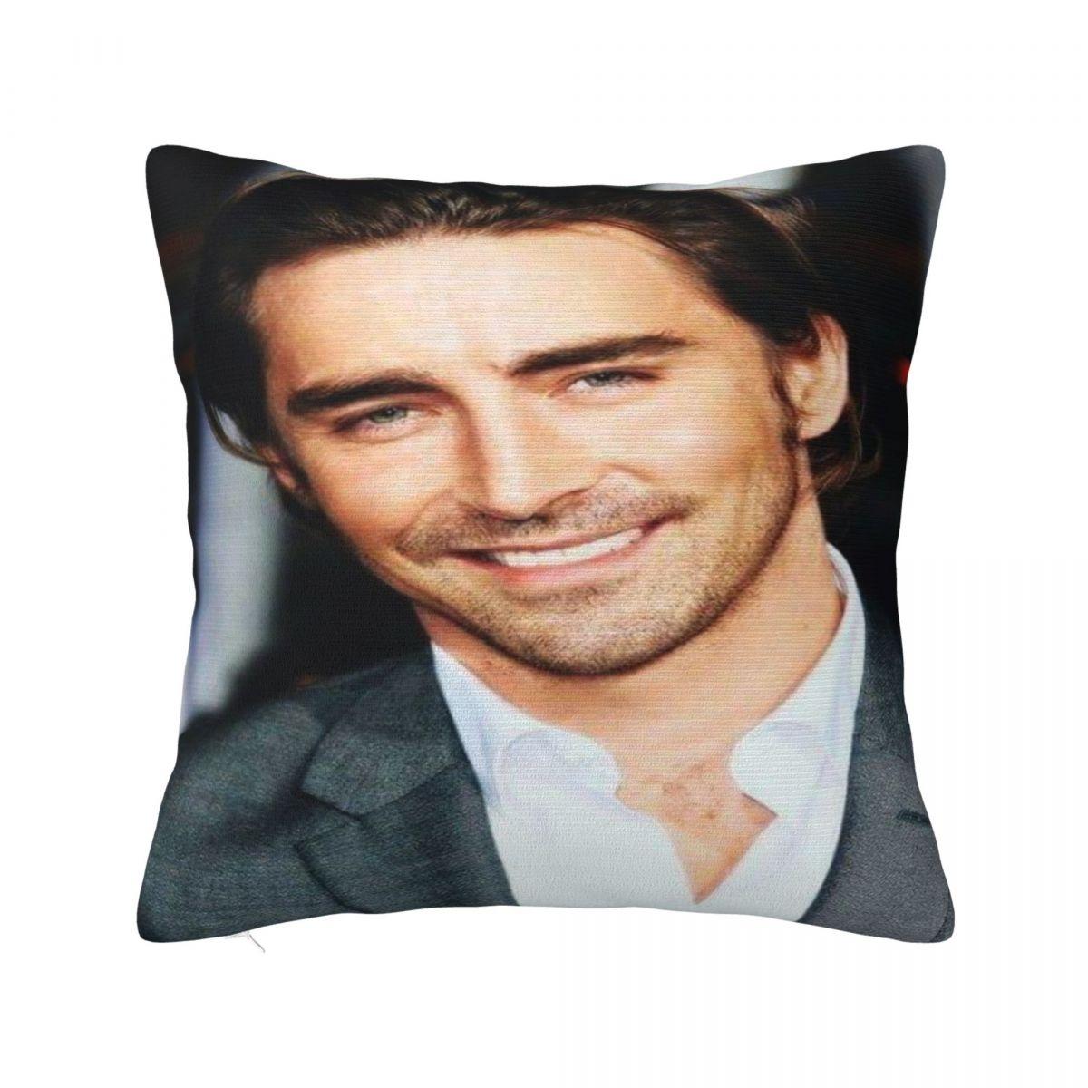 Lee Pace Actor Fan Gift Printing Pillowcases Cushion Cover Throw Pillow Cover Warm Home Decoration Square Multi-Size 12x12Inch