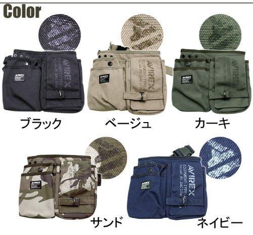 AVIREX Taška přes rameno s orlem, Ledvinka a Bederní taška, Obousměrný design pro muže i ženy, AVX342L (písek, avirex-013)