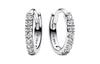 Pandora 925 Sterling Silver, Synthetic Cubic Zirconia Earrings Women's Silver 293015C01