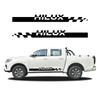 2 Stück Auto Tür Seitenstreifen Aufkleber Pickup Truck Reflektierende Vinyl-Aufkleber Dekoration Auto Zubehör Für Toyota Hilux Vigo Revo