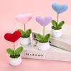 Yarn Crochet Heart Potted Plant - Ideal for Graduation, Teacher's Day, Valentine's, or Couple Gifts