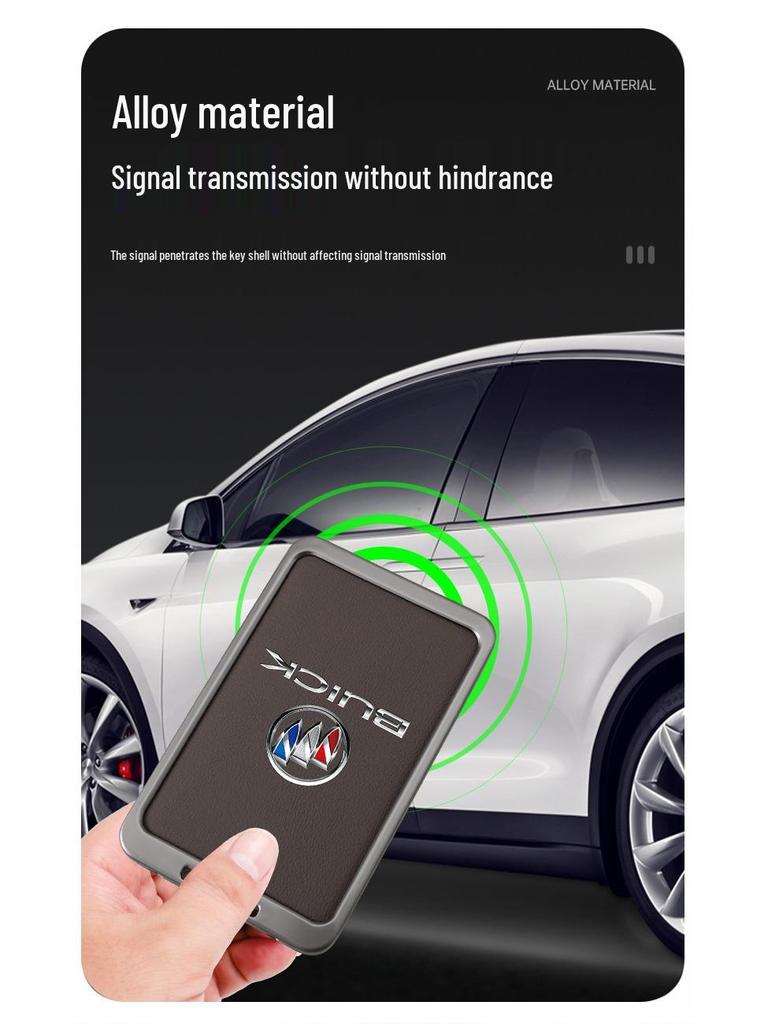 Buick E5 LaCrosse Key Case E423 - Men's Metal NFC Card Holder 