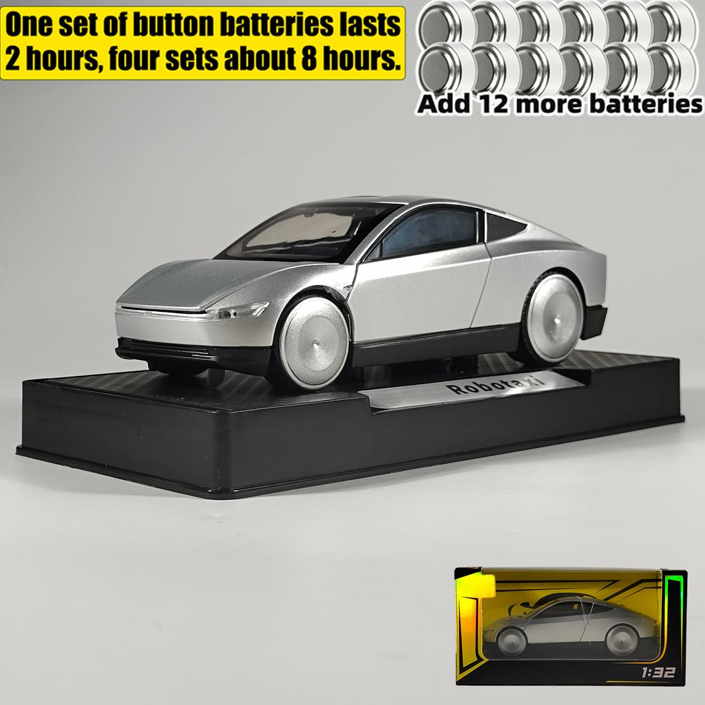 1/32 Tesla Cybercab Robotaxi Fahrerloses Taxi Legierung Metall Druckguss Modellauto Zuhause Trendige Spielzeuge Ornamente Ausstellungsstücke Sammlungen Dekorationen