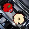 Car Water Coaster 2.36inch Universal Non-Slip Coaster Car Cup Holder Coaster Double-Sided Fruit Design