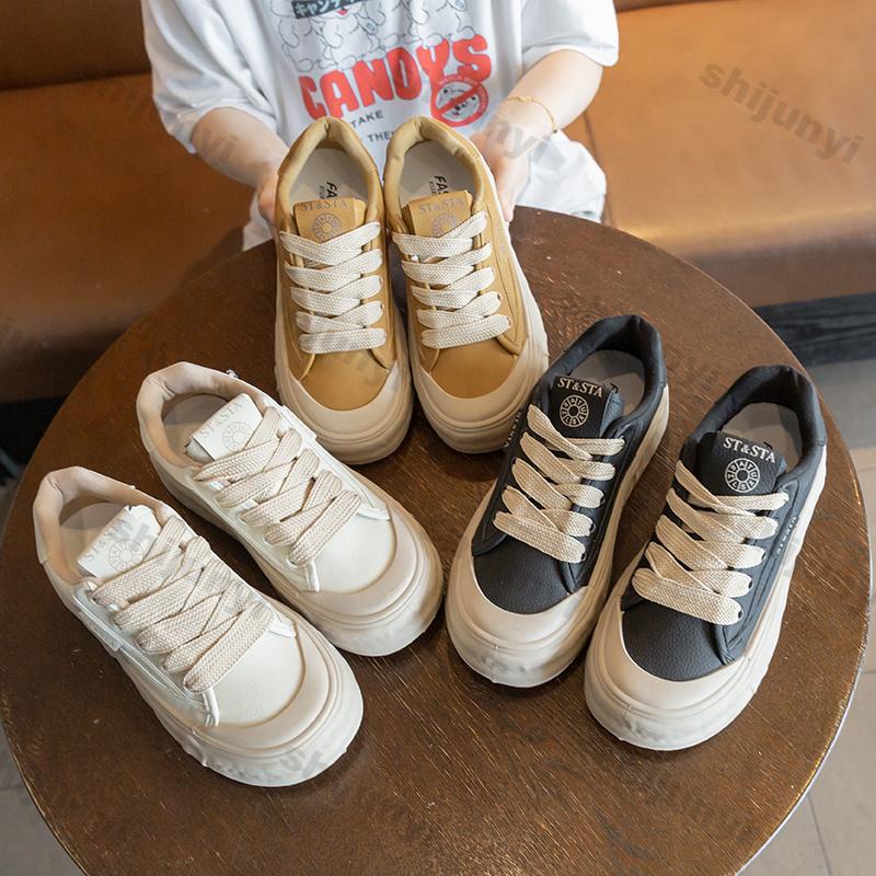 Fashion Lightweight Lace Up Casual Sneakers for Women New Comfortable Non Slip Sports Running Shoes Woman Thick Soles Increase Sneakers