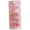4-piece New Spring Pink Tulle Bow BB Clips for girls.Light Tulle Texture,sweet Pink-rose color,Korean style.Versatile for Bangs
