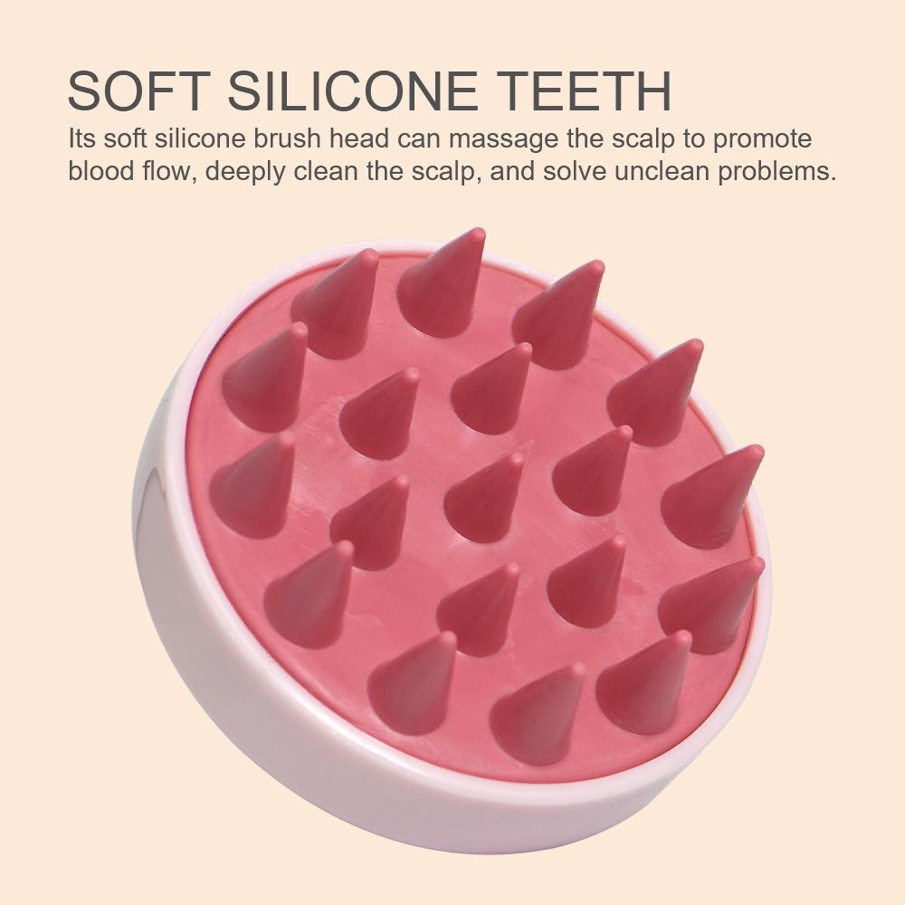 2pcs Hair Comb Set Silicone Shampoo Brush Anti-static Wet Dry Curly Detangler Hairbrush Hollow Out Hair Brush Women Styling Tool