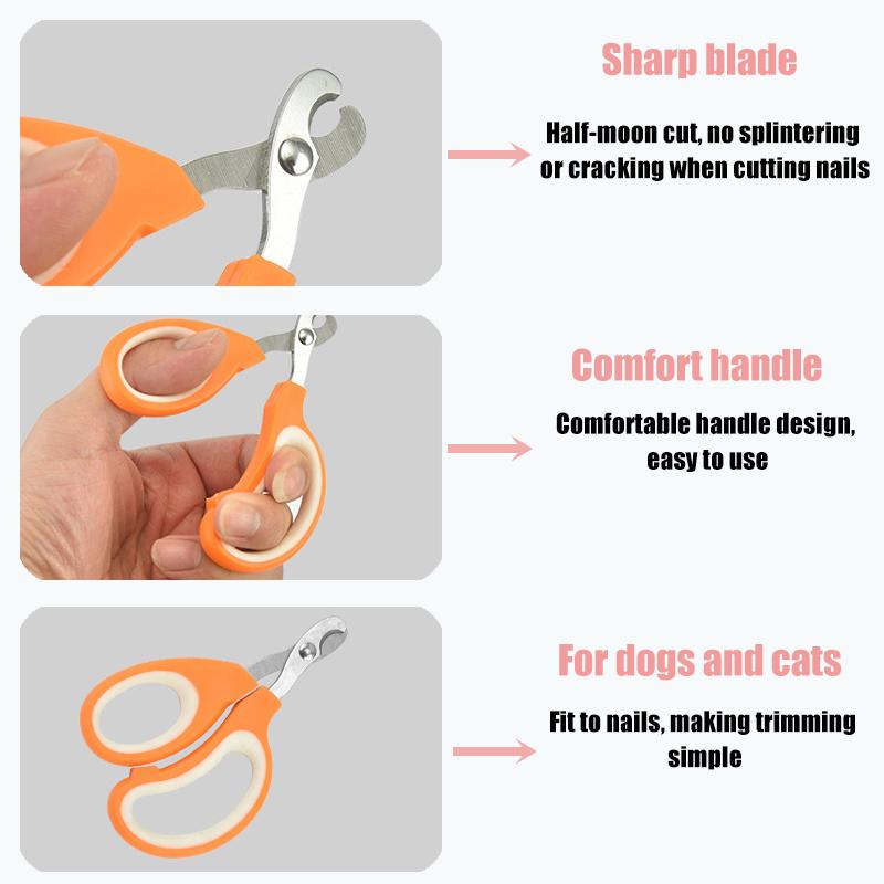 Professional Pet Nail Scissors Dog Cat Nail Trimmer Labor-Saving Nail Scissors Puppy Kitten Grooming Products Pet Toe Care