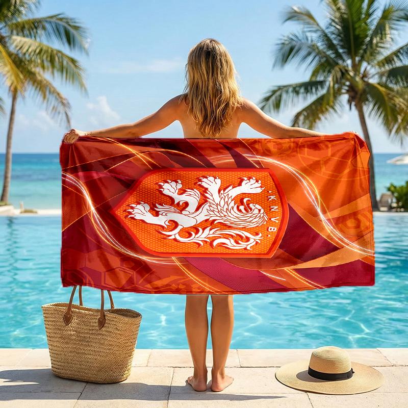 Aston Villa Football Beach Towel Soft Microfiber Summer Towel Quick Dry Absorbent Towel for Beach Swimming Pool Travel