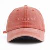 Pc FAITHOVERFEAR Print Gewaschene Baseballkappe für ErwachseneMinimalistischer Retro-Stil Lässig Weich Verstellbar Dad Hat Perfekt als Geschenk