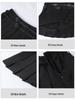 2025 Versatile College Style High Waist Pleated Skirt with Double Belt - Slimming & Anti-Exposure