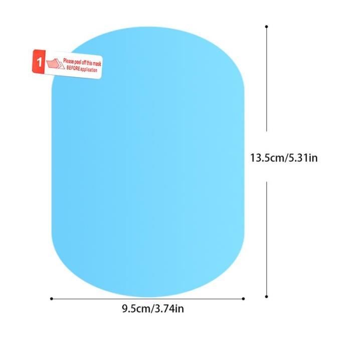 

95135мм - Плівка для дзеркала заднього виду автомобіля, 2 шт., водонепроникна та протитуманна, дощостійка плівка, для в