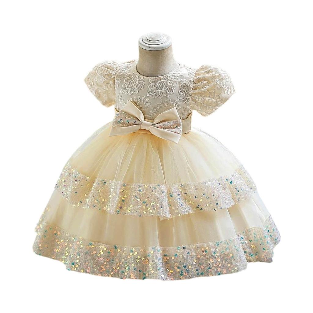 Vestito Principessa per Bambina Abito da Sposa Vestito Formale da Festa per Bambini