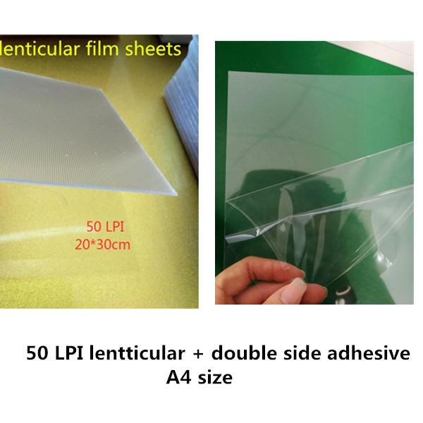 10 db 50 LPI & 75LPI &100LPI &160LPI Lencsefólia Lap a 3D Fotó Készítéshez Lencsefólia