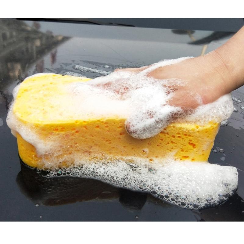Car Yellow Sponge For Washing Window Anti Scratch Technology Perfect For Wheels Windscreen And Bodywork Cleaning Washing