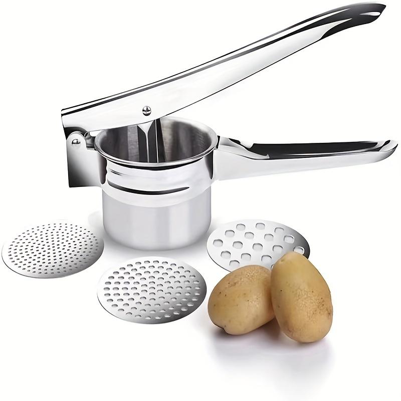 3 in 1 Potato Puree Press Potato Press Lemon Juicer Potato Masher Multi-Function Juicer Stainless Steel Potato Masher, Kitchen Vegetable Masher