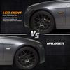 LED Side Marker Turn Signal Lights Smoked Lens Compatible with BMW E90 E91 E92 E93 E46 E53 X3 E83 X 1 E84 E81 E82 E87 E88