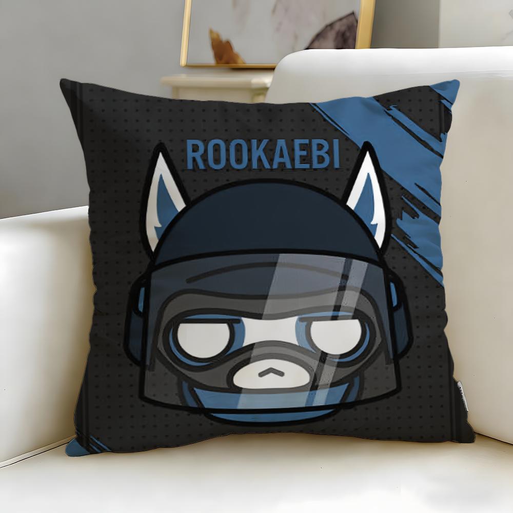 popular game character DOKKAEBI Cushion Cover Soft  EasyWash Pillow Case  Versatile for Couch Bed Travel and Office