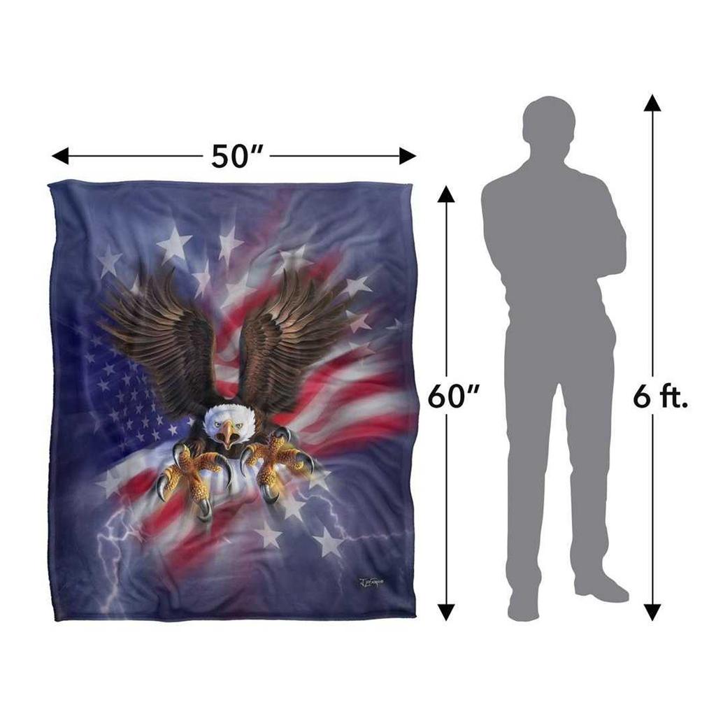 JQ Licensing American Silky Eagle Supersoft Blanket