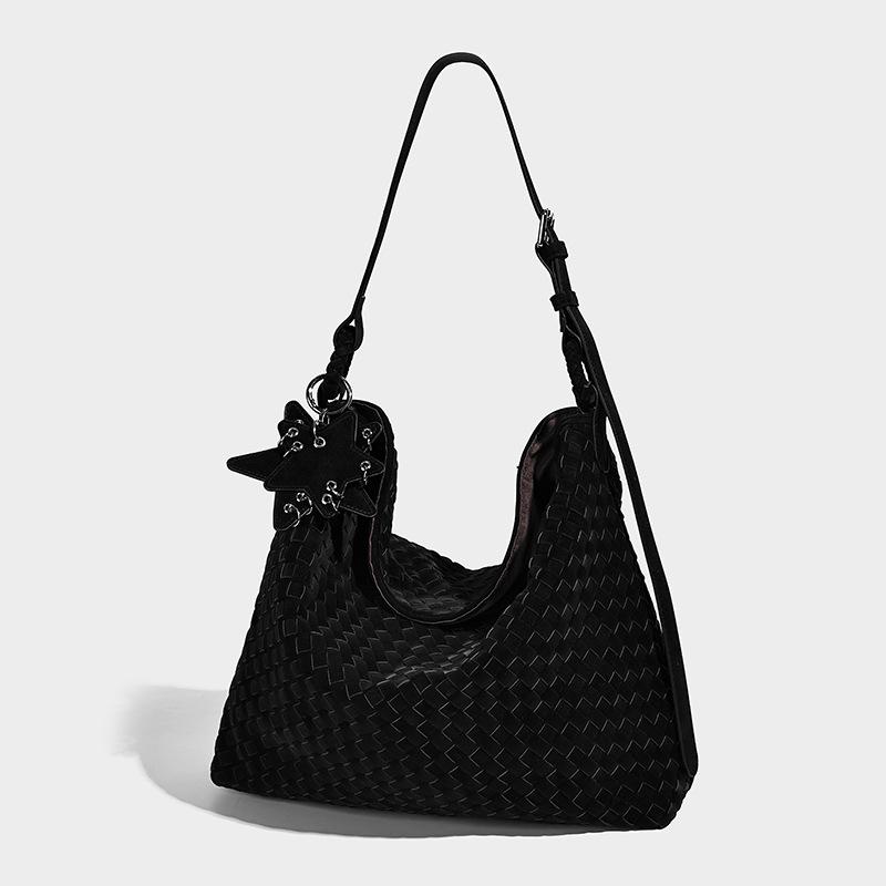 2025 New Niche Design Handwoven Bag Commuting Versatile Tote Large Bag High-end Feel Single Shoulder Crossbody Bag for Women
