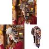 Geometric Knitted Beanie Hat With Ear Flap For Winter Warmth And Wind Protection