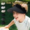 Soft Summer Kid Sunhat Breathable Foldable Empty Top Cap Comfortable Kids Sunshade Hat  Girls