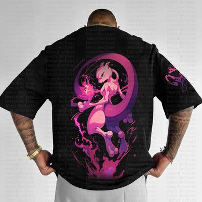 Pokemon Tshirt Mens Pure Cotton Casual  Round Neck Tshirt Short Sleeve Clothing Summer Sports Casual Short Sleeve Top