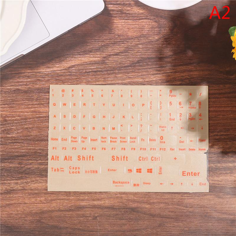 For Laptop Desktop PC English 120 Keys Matte Keyboard Stickers Frosted PVC Language Keyboard Sticker