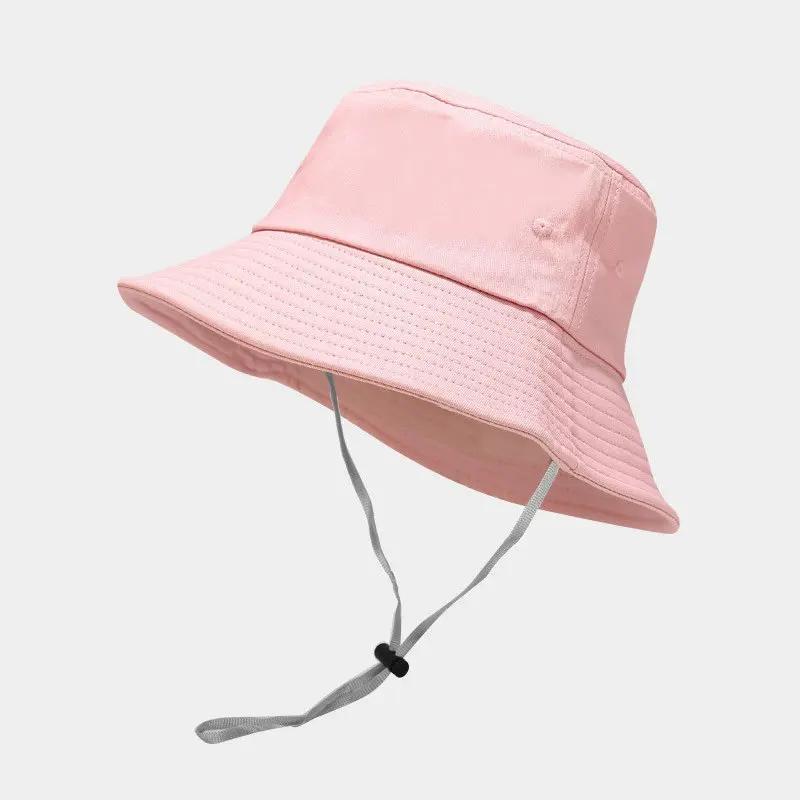 LDSLYJR Four Seasons Cotton Solid Bucket Hat Fisherman Hat Outdoor Travel Hat Sun Cap Hats for Men and Women 26