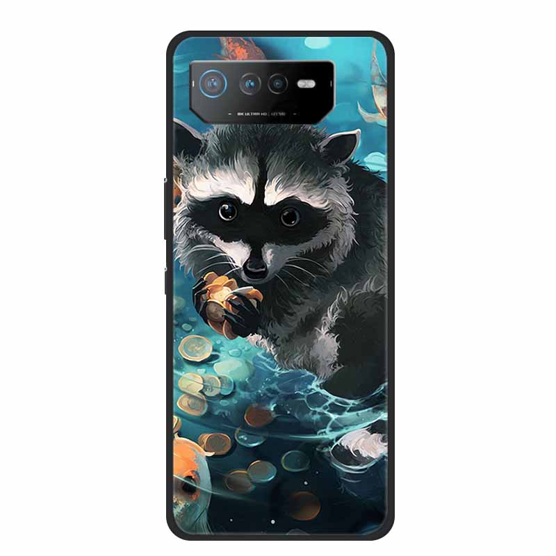Phone Case For Asus ROG Phone 6D Ultimate Back Cover Case Black TPU Silicone Soft Coque For Asus ROG Phone 6 Pro Case Phone6 Pro