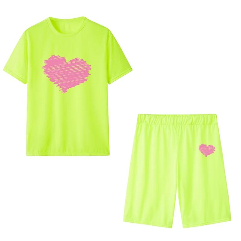 

2026 Womens Outfits Fashion Casual Printing Short Sleeve+Shorts Suit Daily T-shirt Tracksuits Summer Daily Short Sets 4XL