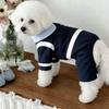 Pet dog cat can be towed four-legged teddy autumn and winter velvet than the bear Schnauzer VIP cat pet clothing