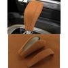 For Porsche Cayenne 04-09 Brown Alcantara Car Gear Shift Knob Shifter Lever Trim