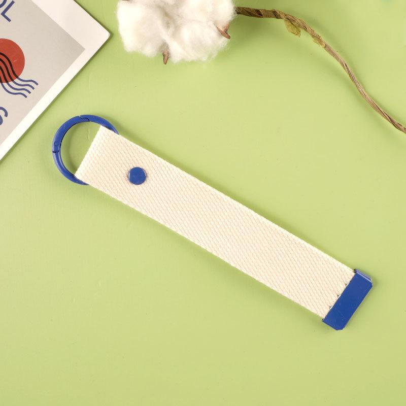 Webbing Strap Colorful Ribbon Rope Keychain Simple Durable Keychain Lanyard Versatile Ins Diy Canva Strap Unisex