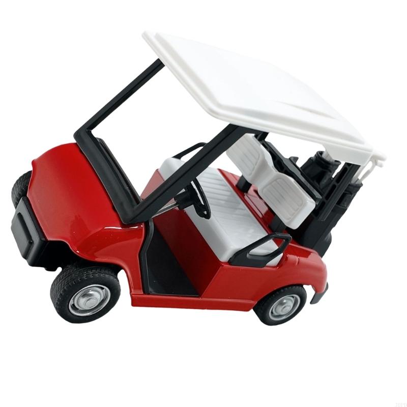 Detailed Alloy Golf Cart Replicas Desktop Decors Party Cake Toppers Accessories