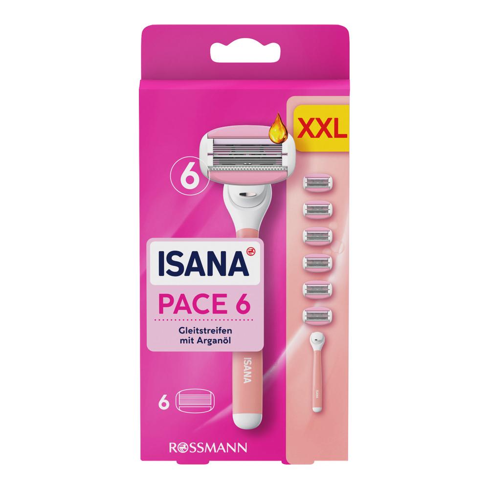 Isana 6 asmeņu sieviešu epilators +