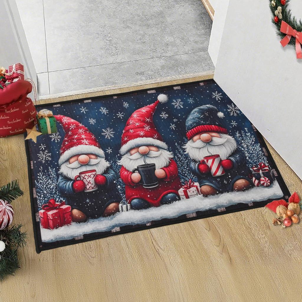 Christmas Doormat Merry Christmas Decorations for Home 2026 Navidad Natal Outdoor Floor Carpet Xmas Ornament New Year Gift 2026