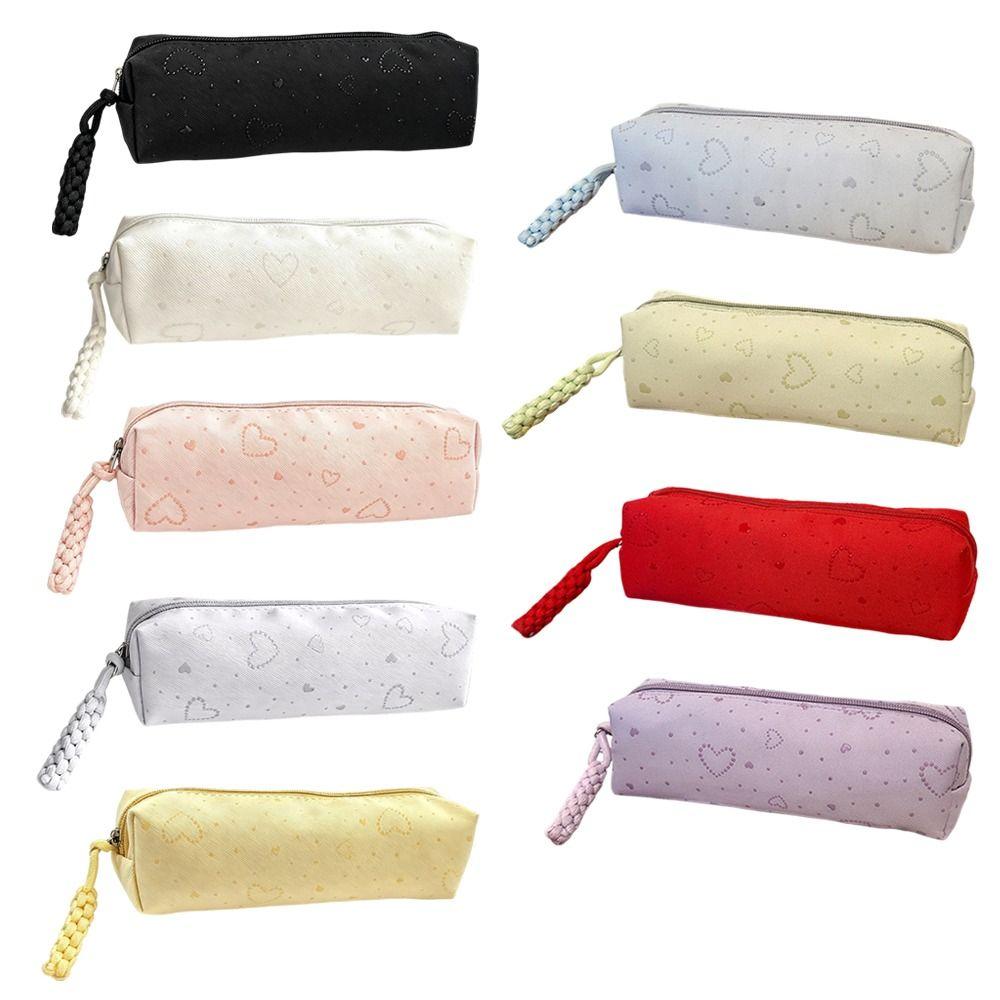 Large Capacity Pen Bag Canvas Pencil Pouch Multi-functional Pencil Case  Gift
