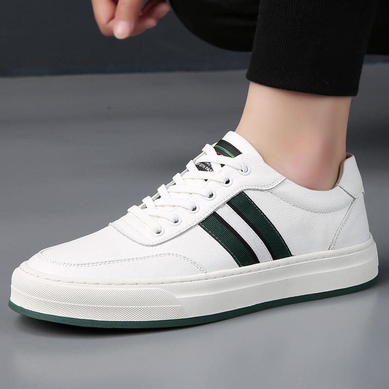 Board shoes men's shoes new spring leather shoes men's casual shoes trend versatile white shoes men's