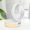 Battery Operated Fan Folding Oscillating Rechargeable Fan with LED Lights Desk Fan for Home Office Camping