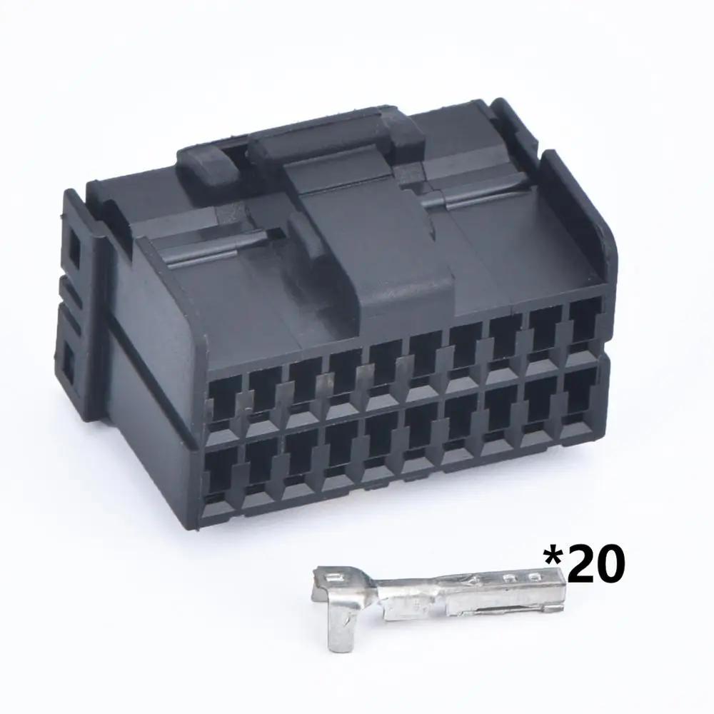 20 Pin Auto Glass Lifter Wiring Connector AC Assembly Car Electric Window Regulator Wire Harness Plug Socket 174047-2