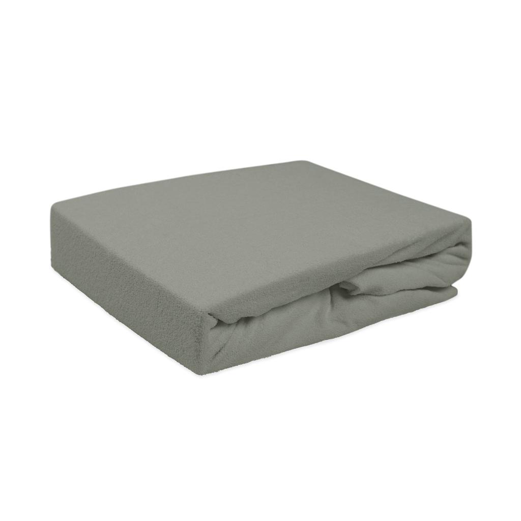 Fitted sheet 180x200 TERRY HIGH GRAMMAGE 200 TERRY FROTTY, gray color