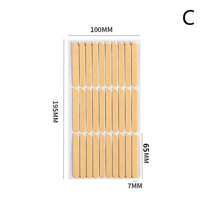Empty Press On Nails Storage Box False Nail Packaging Set For Manicure Organizer Nail Supplies With Double-sided Adhesive Tape