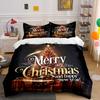 Merry Christmas Tree Design Bedding Duvet Cover Set Duvet Cover Pillowcases  (1*Duvet Cover 2*Pillowcases, Without Duvet Insert)