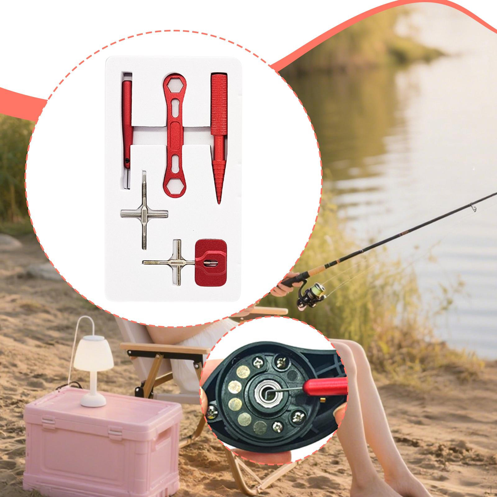 

Набор для обслуживания рыболовной катушки, Инструменты для подшипников, Оборудование красный