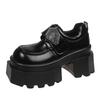 Fashion 9CM New Spring Women Pumps Mary Jane Lace Up Loafers Girls Lolita Shoes Puck High Heels Platform Pump Shoes Cosplay Female Shoes