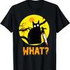Cat What_ Murderous Black Cat With Knife Halloween Costume T-Shirt